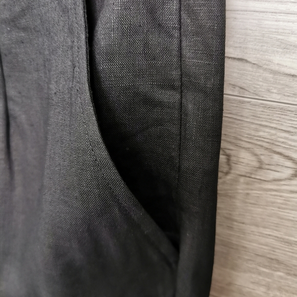 MEDIUM BLU9 100% Linen Black Pants NWT - Picture 11 of 15
